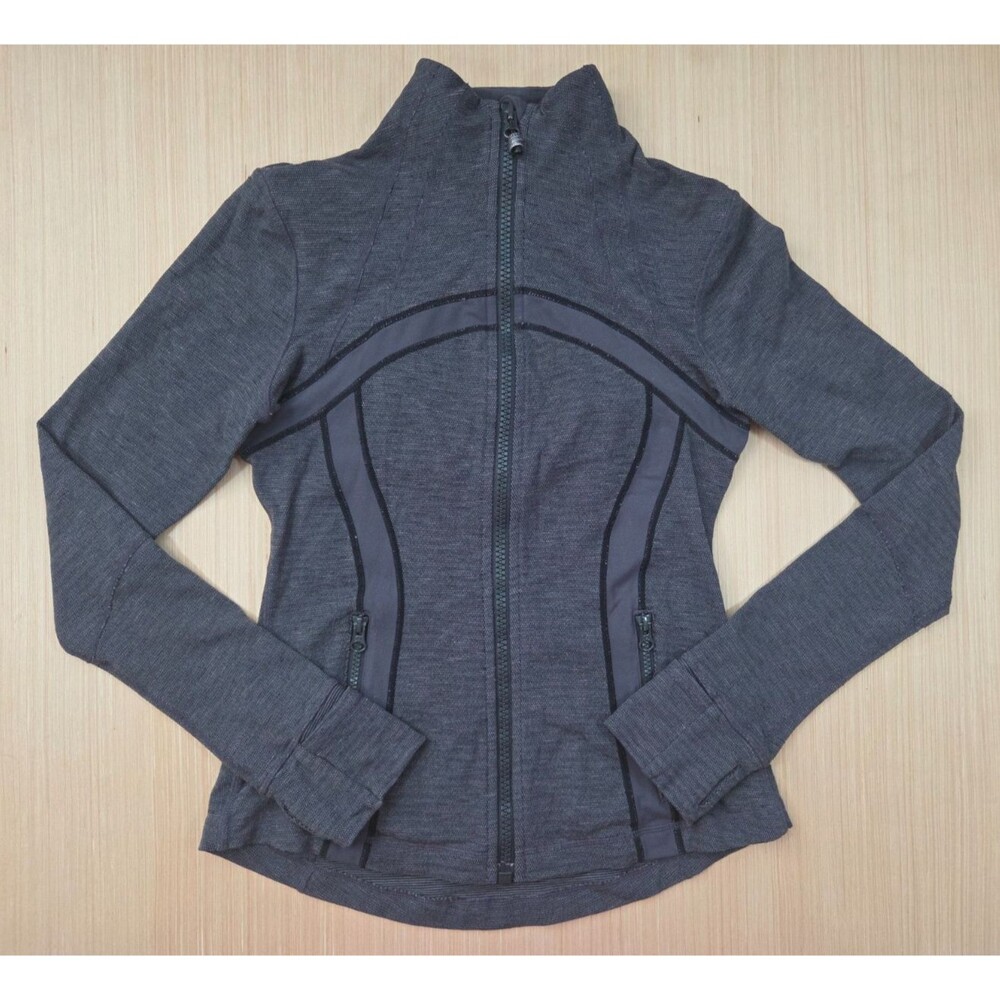 Lululemon Full Zip Define Jacket Women's Size 6 Charcoal Gray Heather Athletic